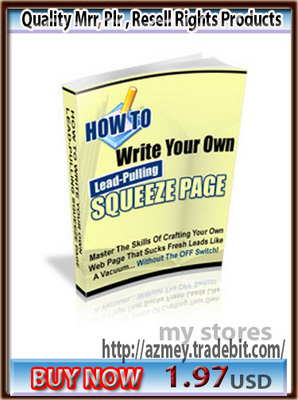 Product picture How to Write LeadPulling Squeeze Page