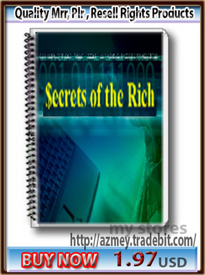 Product picture Secrets of the Rich_PLR