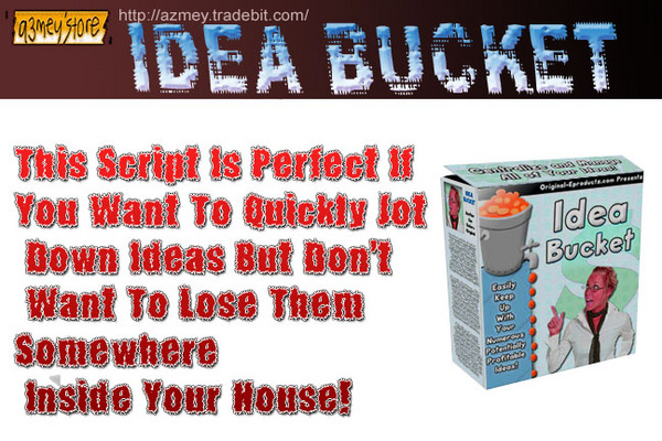 Product picture IDEA BUCKET-no more lost ideas