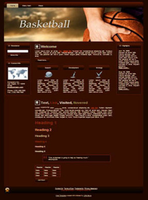 Product picture Basketball Template Package